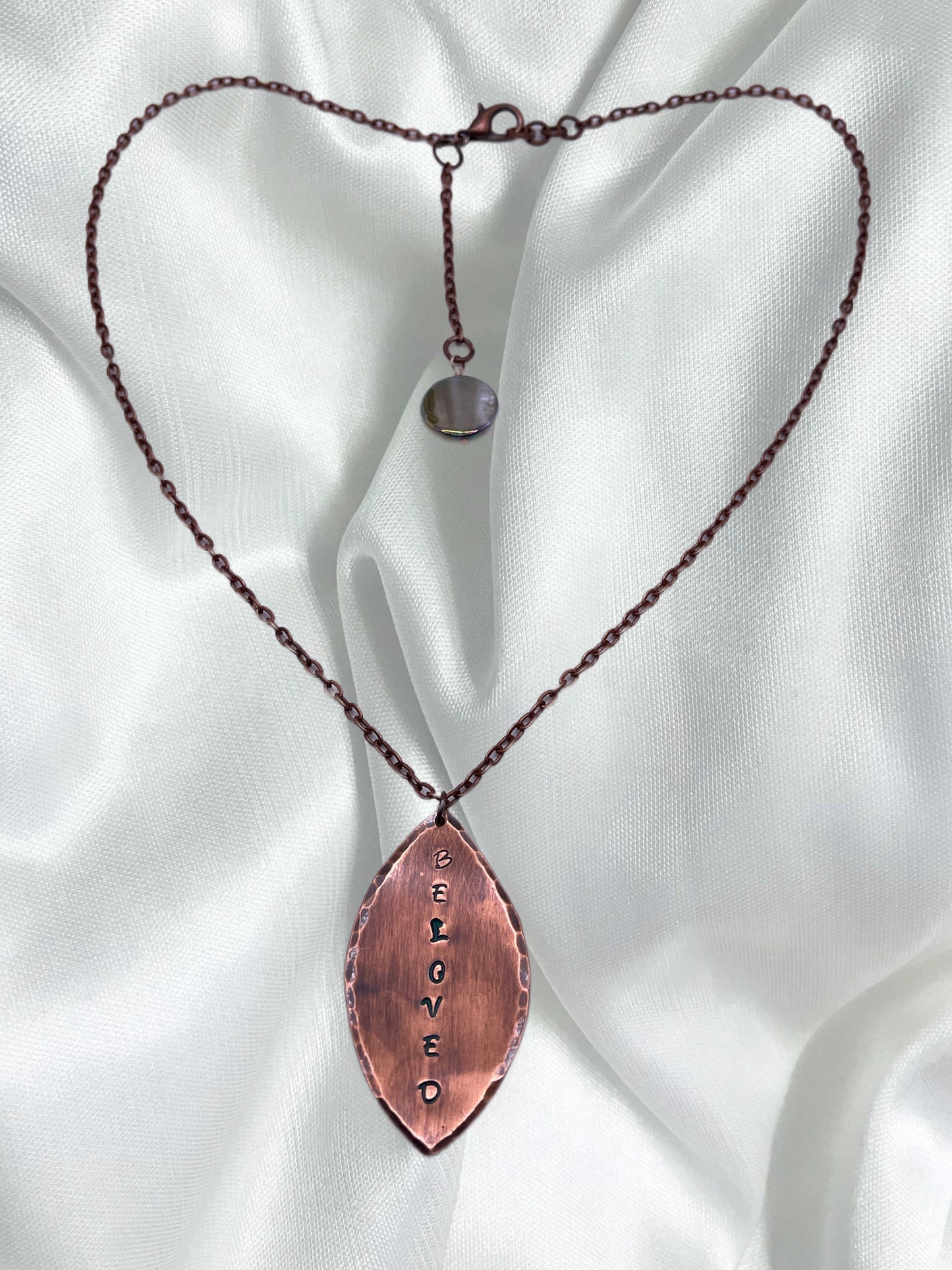 Customizable Copper Leaf Necklace