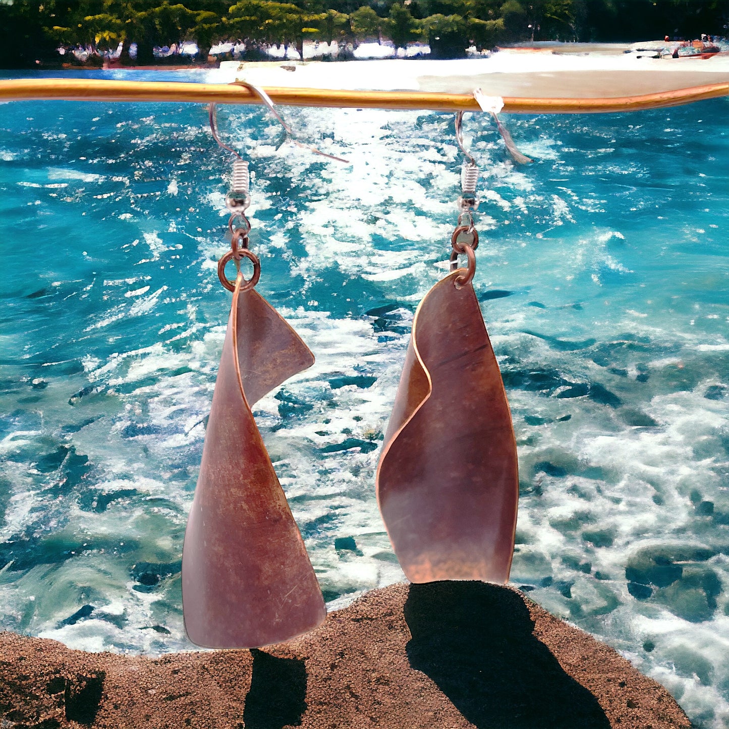 Copper Twist Earrings