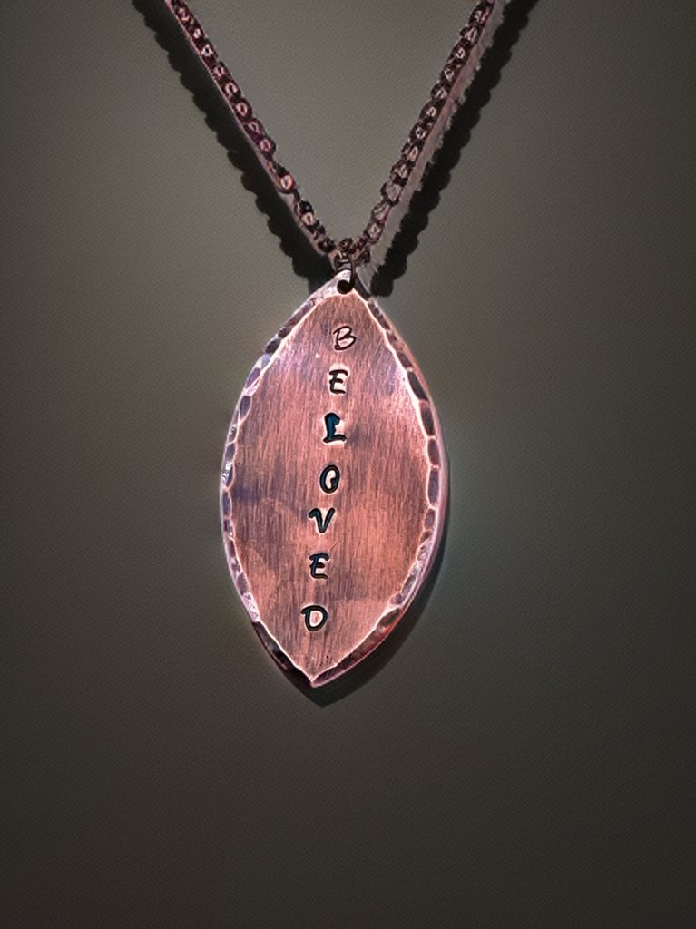 Customizable Copper Leaf Necklace