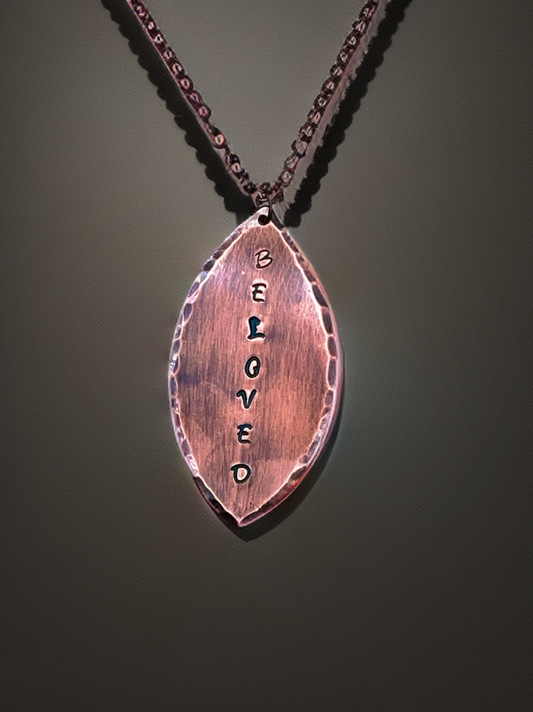 Customizable Copper Leaf Necklace