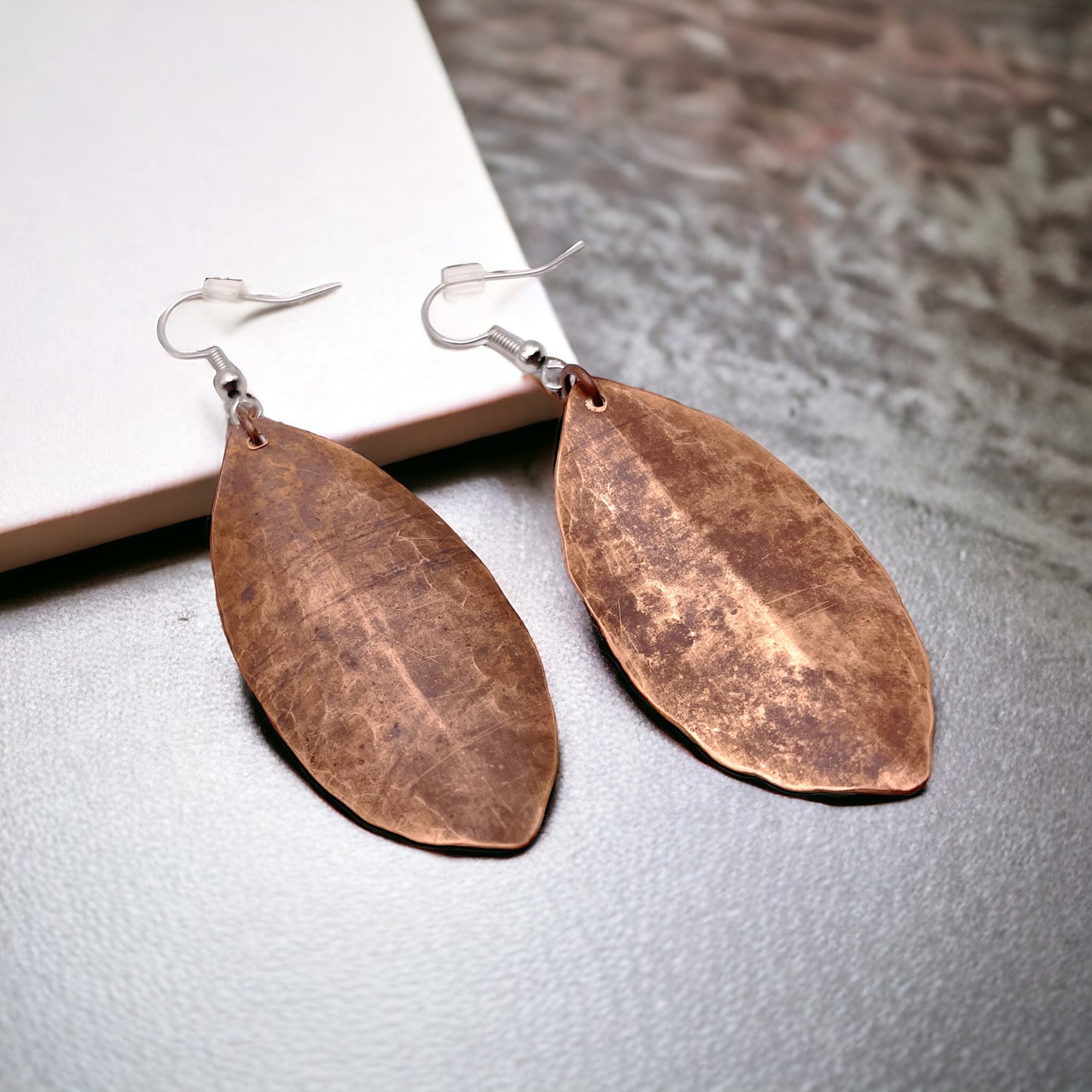 Copper Leaf Earrings