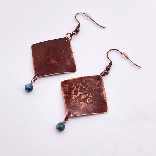 Copper Rivershell Earrings