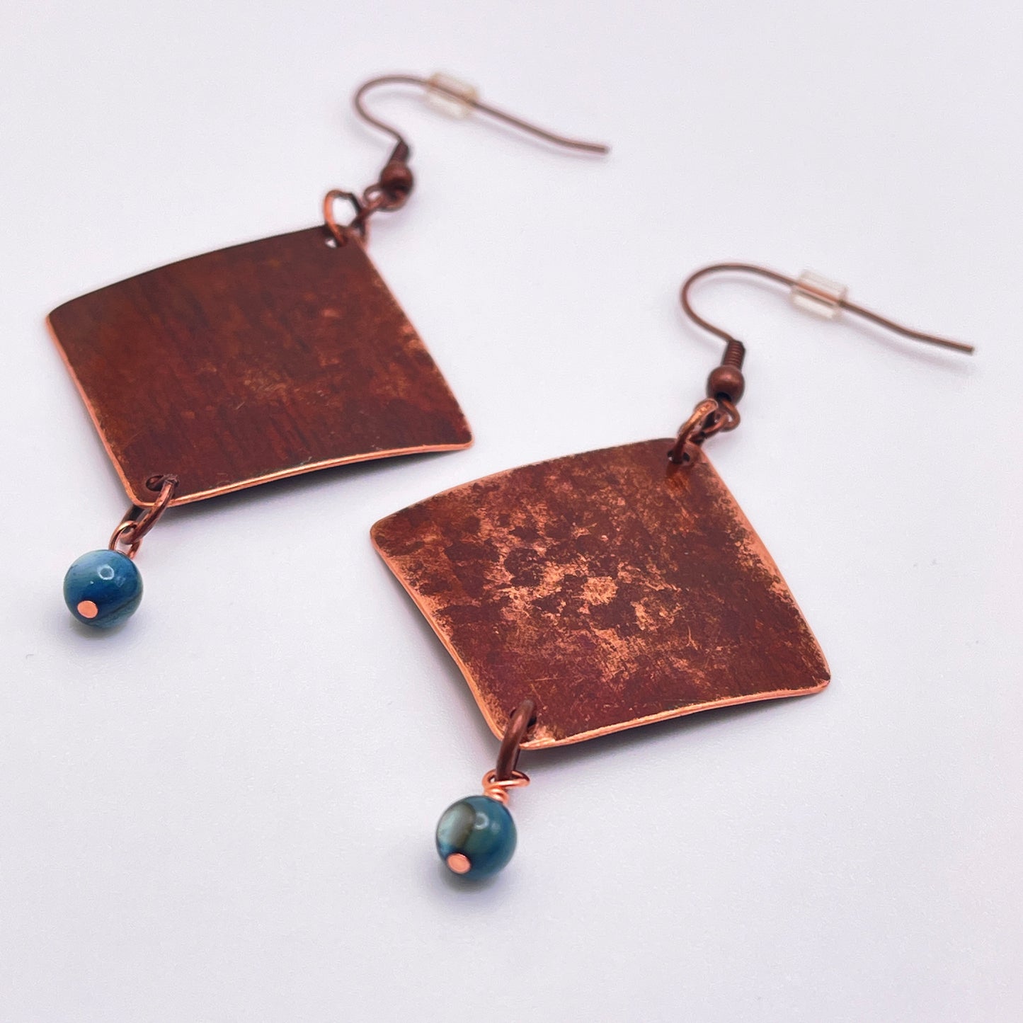 Copper Rivershell Earrings