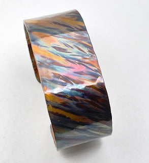 Flame Painted Bracelet-Diagonal flame