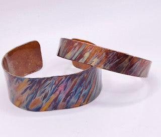 Flame Painted Bracelet-Diagonal flame